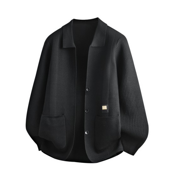 高品质秋冬季宽松开衫毛衣男女设计感针织衫外套慵懒风保暖韩版衣服