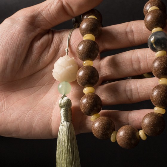 非遗合香手串古法天然药香手工制作文玩中药手串香珠五行中医养生鹅梨手持